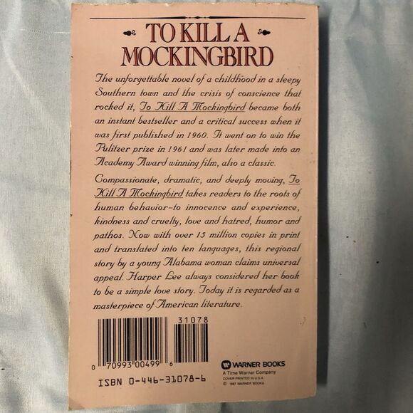 🐦 To Kill a Mockingbird by Lee Harper vintage paperback - Picture 2 of 2
